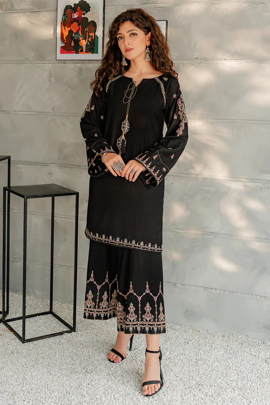 Naqshi 2 Pc Embroidered Khaddar Dress 60% Off