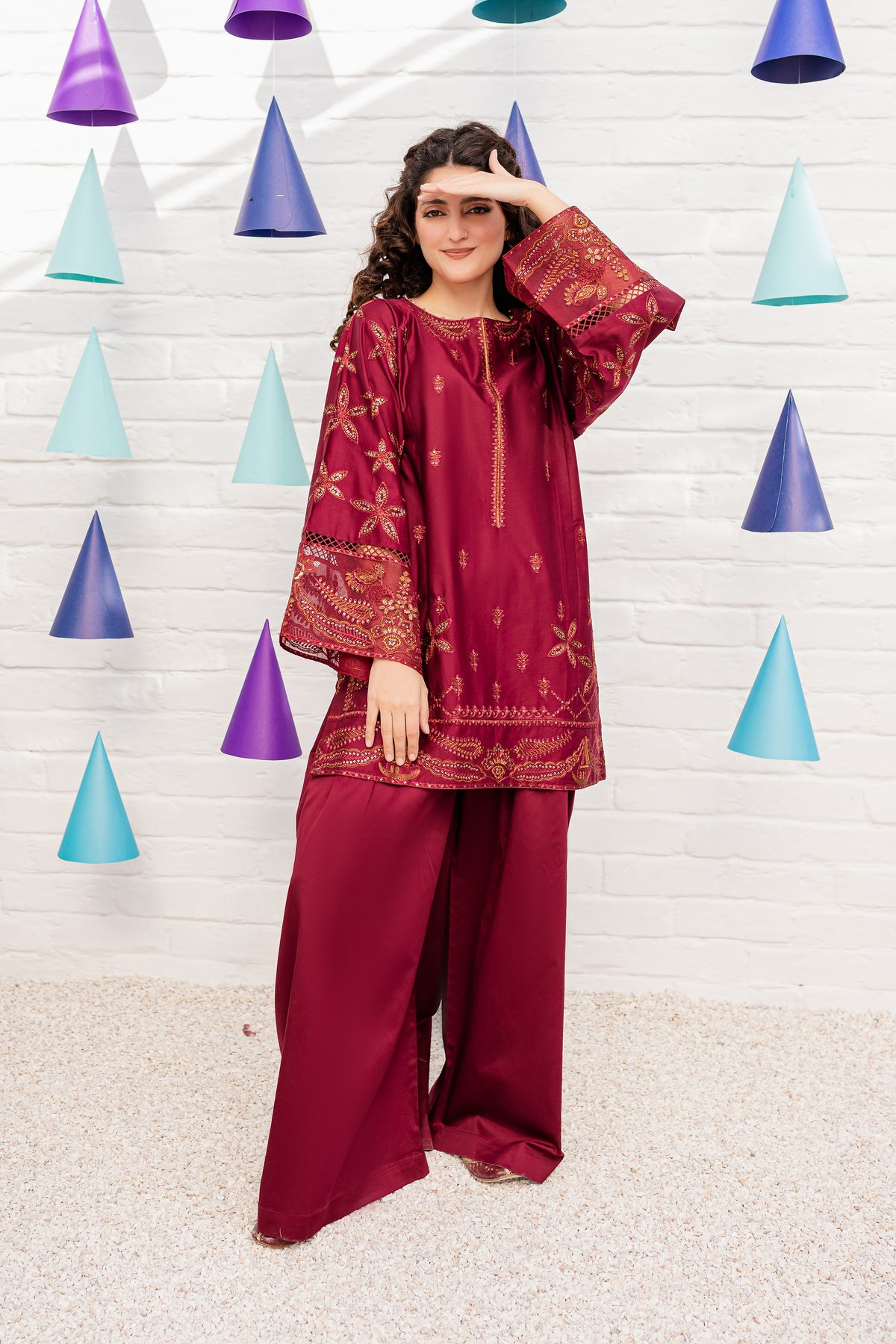 Rozin 2 Pc Embroidered Khaddar Dress 50% Off