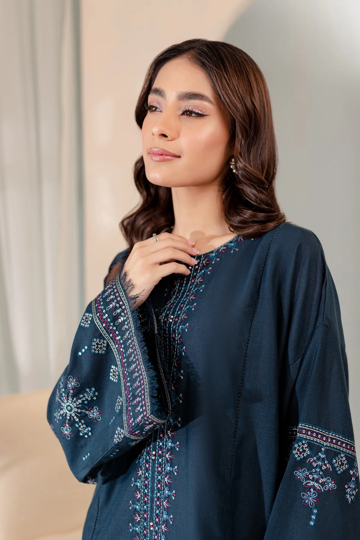 Sooya 2 pc Embroidered  Dress 60% Off