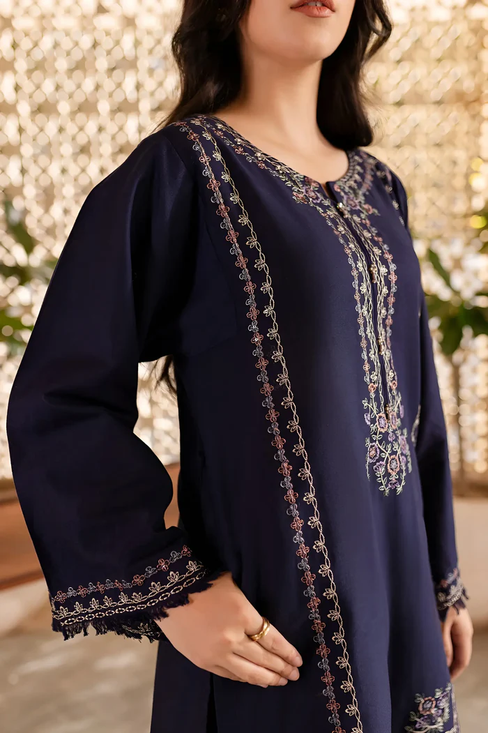 Amal 2Pc - Embroidered Khaddar Dress