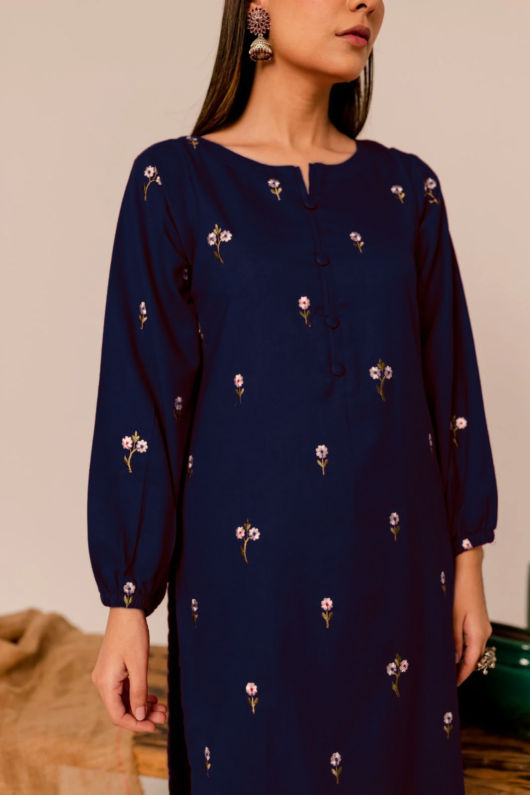 Reemi Blue 2Pc Embroidered 50% Off